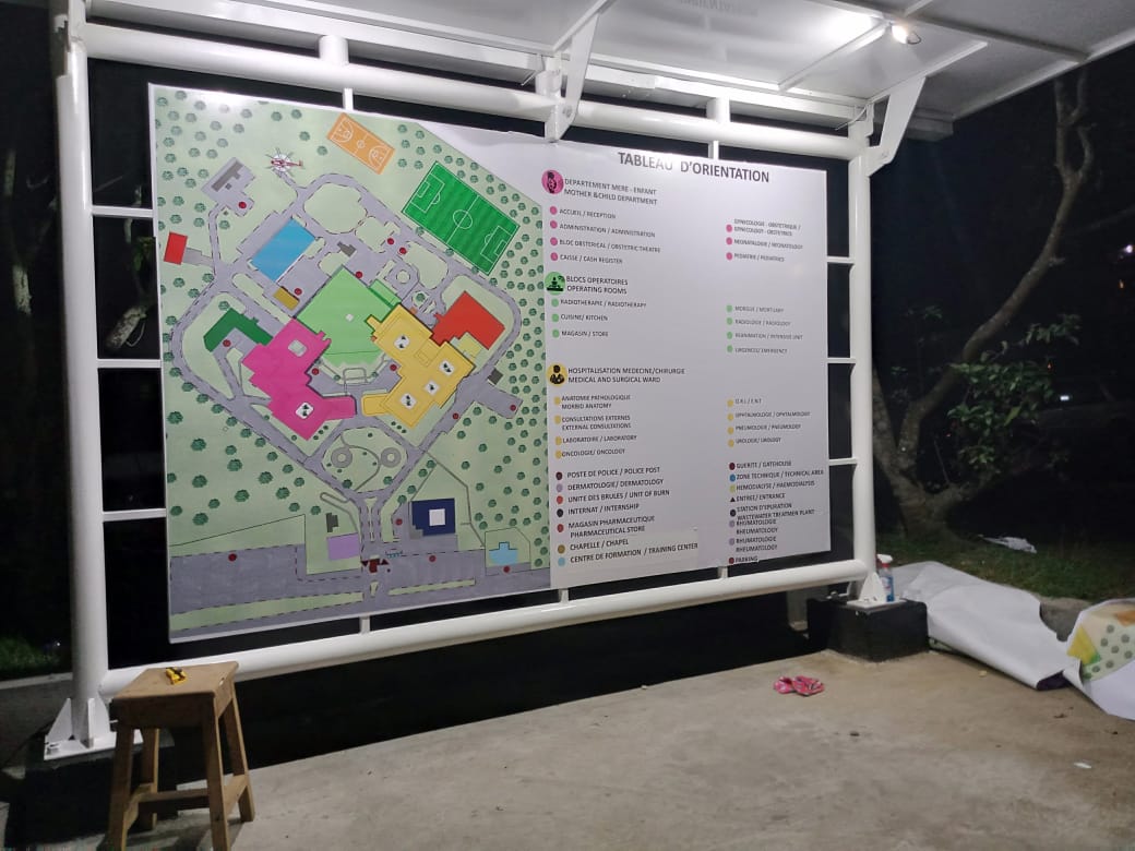 Plan directionnel de l'hôpital général