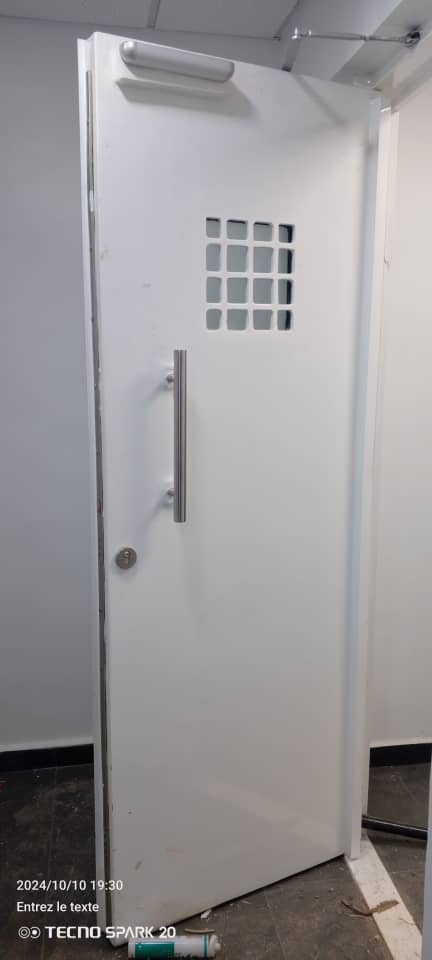 Dessin technique de porte blindée
